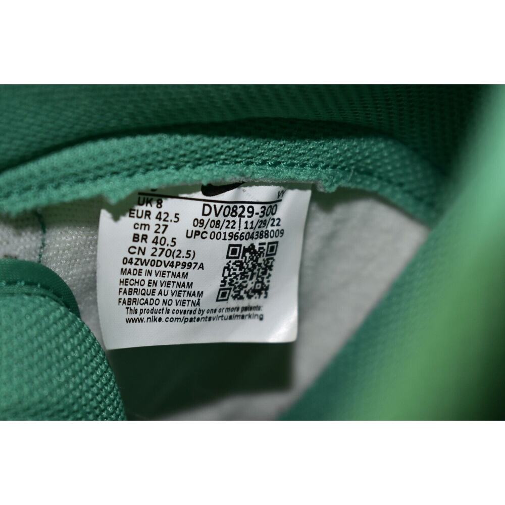 B5 Auth NIKE DUNK HI RETRO BTTYS Stadium Green/White Shoes DV0829-300 Size 9 - Picture 7 of 7